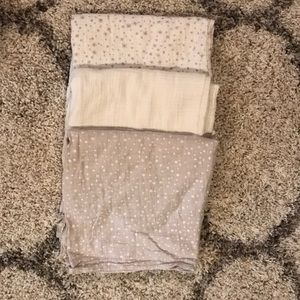 Pottery Barn Kids muslin swaddle set